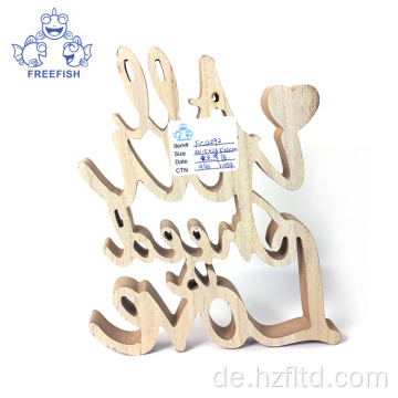 Lasergeschnittenes Holz 3D Buchstabenschild